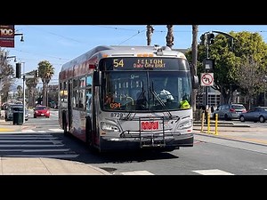 ⁴ᴷ⁶⁰ Sharp BAE! SF MUNI 2013 New Flyer XDE40 #8728 on 54 Felton