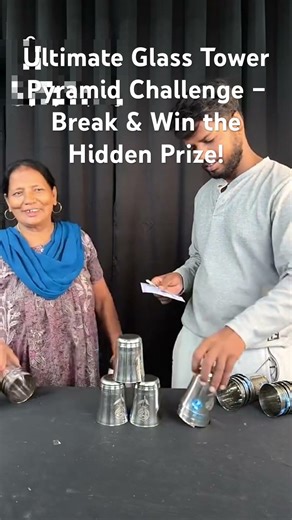 Ultimate Glass Tower Pyramid Challenge – Break & Win the Hidden Prize!