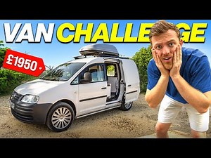 24hr Campervan Challenge in Tiny VW Caddy (it's so small)