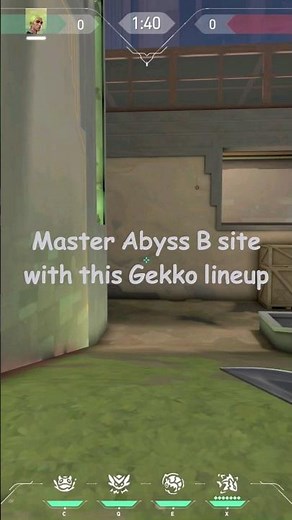 Master Abyss B site with this Gekko Lineup #valorant #valorantlineups #lineupguru #shorts #abyss