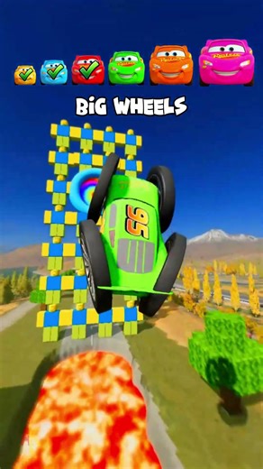 Tiny Car Jump the Roblox Noob Portal… and GROWS to IMPOSSIBLE SIZE! #shorts #beamngdrive