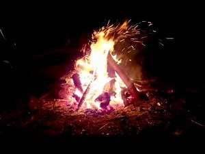 【映像素材】焚き火 キャンプ 炎 Bonfire