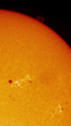 4.4K views · 87 reactions | The Chromosphere of The Sun! Sunspots, flares, and prominences. ** Warning: Never look directly at the Sun without the appropriate equipment ** Date: July 16th, 2023 Camera: ASI174MM Telescope: Lunt LS50 #astrophotography #astronomy #telescope #atlanta #art #photography #sun #solar #prominence | Space from the Suburbs | Facebook