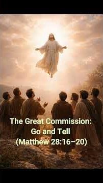 Episode 8: The Great Commission: Go and Tell (Matthew 28:16–20) #storytimewithabhi