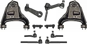 PartsW - 10 Pc Front Upper Control Arm + Tie Rods Adjusting Sleeves Idler Pitman Arms Kit Compatible with 4WD Models Only Fits Chevrolet Blazer/S10/GMC JIMMY