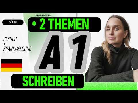 Deutsch A1 Prüfung - Schreiben Telc Goethe #a1deutsch #germana1 #PrüfungGoetheA1 #telcschreiben