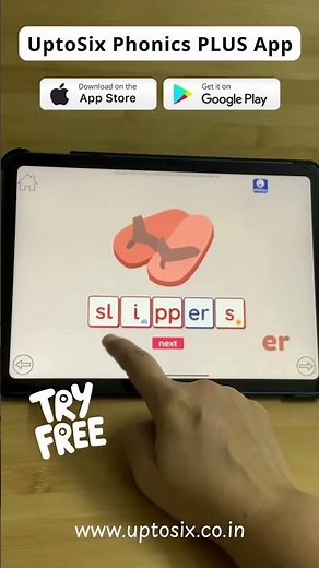 UptoSix Phonics PLUS App | Interactive Phonics App for Kids #phonics