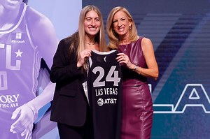Iowa to Las Vegas. The Las Vegas Aces select Kate Martin with the 18th overall pick in the 2024 WNBA Draft. | Las Vegas Aces