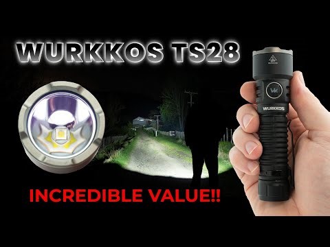 Best 21700 EDC Flashlight I've used! Must Buy! Wurkkos TS28, SFT70.2, 3200 Lumens, 506m Range