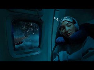 10 Hours 🌧️ Soothing Rain on Airplane Window Pane ✈️ White Noise for Sleep, Study, Focus