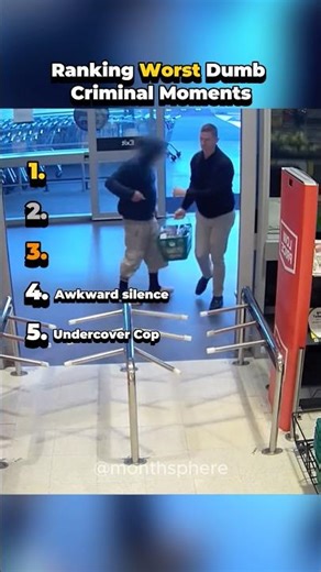 Ranking Worst Dumb Criminal Moments #shorts