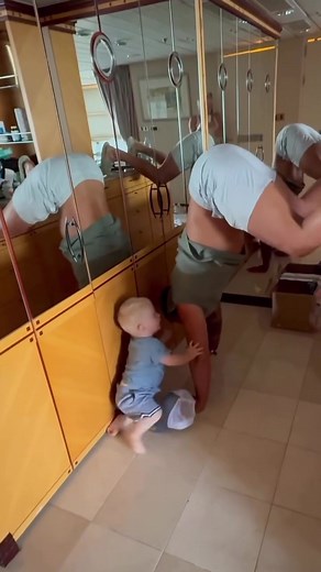 Riv learnt some new moves 🤣 The apple doesn't fall far from the tree 🍏