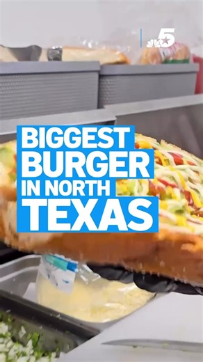 North Texas is well known for its diversity of cultures and food, but did you know that you can find the biggest burger in the city of Hurst? | NBC DFW