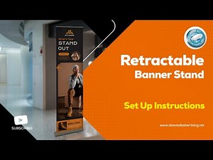 How To Setup Retractable Banner Stand - Instructions - Easy Assembly Of Pull Up Banner Display