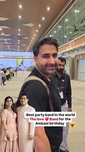 Viral Bhayani on Instagram: "The Best Party Band in the world ‘THE LOVE BAND ❤️ ‘ along with Dj Khushi performing for Akash Isha and Anands birthday in Jamnagar @djkhushisoni @theloveband.music"