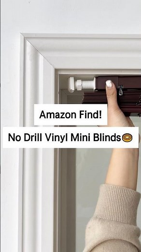No-Drill Cordless Vinyl Blinds
