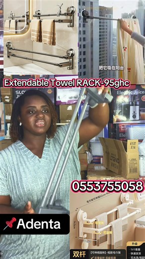 Extendable Towel Rack for Bathroom Makeover — Adenta