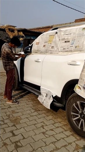 Mahindra Scorpion two door paint job work good job #shortvideo 🔥✅