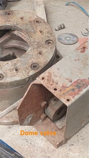 Dome valve operation #AHP#materialhandling #powerplantengineering #shorts