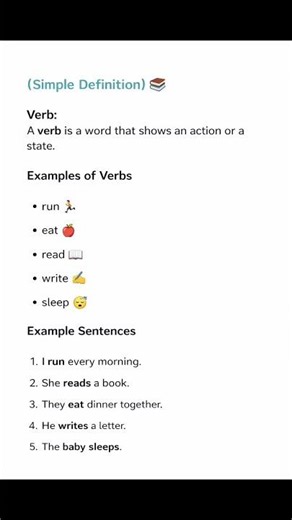 what is verb? with definition and examples