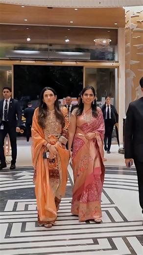 Ambani Ladies in Cultural Sarees at Religious Ceremony 👑🪔