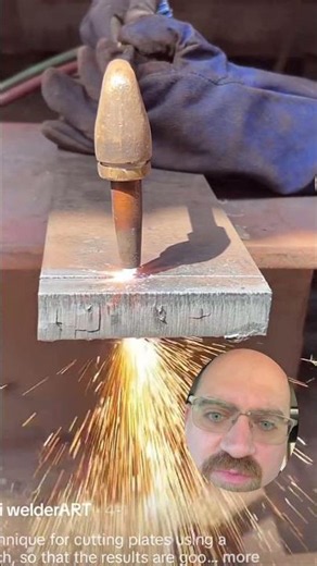 Make straight cuts ￼ #learn #stickwelding #diy #fabrication #ocyfuel #cuttingskills #tipsandtricks