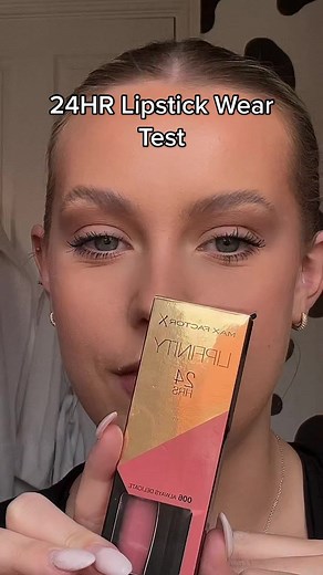 MaxFactor 24HR Lipstick Wear Test: Long-Lasting Results