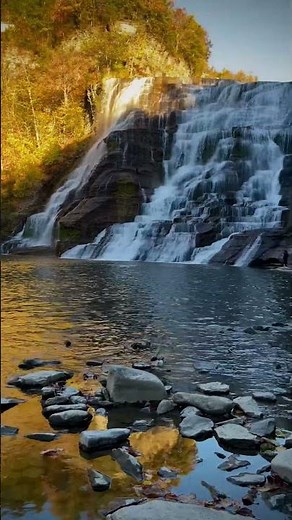 Ithaca fall in perfect evening light