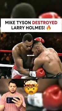 OnThisDay Mike Tyson destroyed Larry Holmes defending WBC, WBA and IBF titles!❤️💎#boxing #shorts