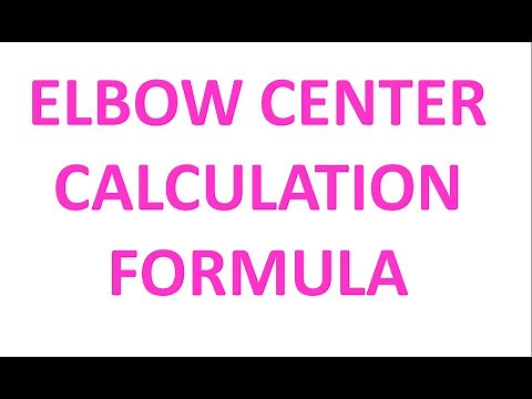 Elbow center calculation formula /piping