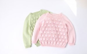 毛儿手作-棒针编织乐趣棉小叶子儿童毛衣教程视频_哔哩哔哩_bilibili