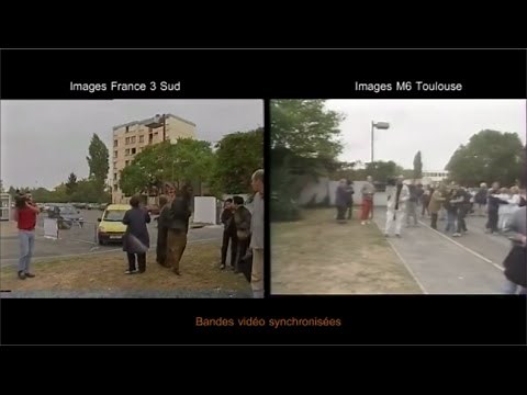 La fin de l'explosion de l'usine AZF filmée par France 3 Sud et M6 Toulouse (21.09.2001)