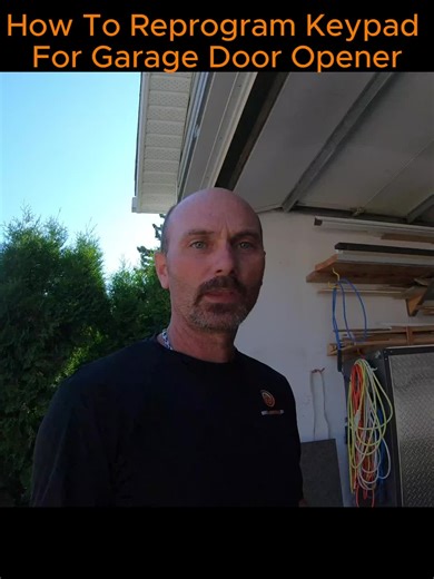 How To Reprogram Keypad For Garage Door Opener #houseimprovements