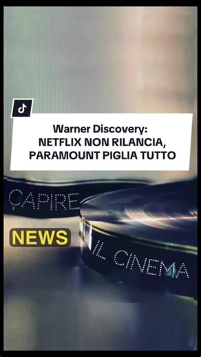 Battaglia per # WarnerDiscovery: il board di Warner ha dichiarato l’offerta di #ParamountSkydance superiore. #Netflix rinuncia al rilancio, rifiutandosi di strapagare l’azienda. Paramount piglia tutto. E non è una bella notizia.