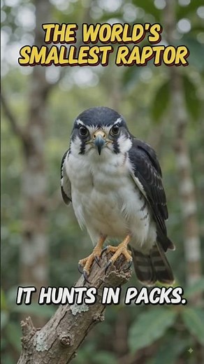 Smallest Raptor on Earth Uses Pack Hunting #Wildlife #Amazing