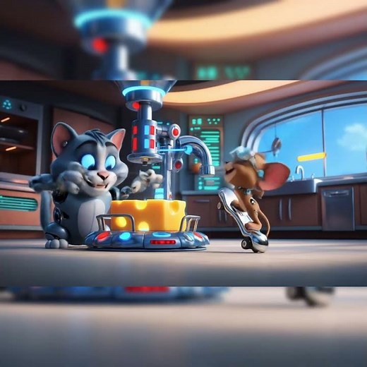 Tom and Jerry’s Robot Battle Begins! 🤖🐭 | Funniest Cartoon Fight Ever! #tomvsjerry #funnycartoon