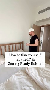How to film yourself in 59 sec.? (Getting Ready Edition) #gettingready | Nordic Scott