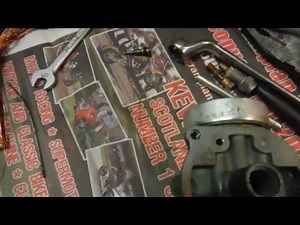 Amal MK 1 carburettor - clearing blocked pilot jet passageway.