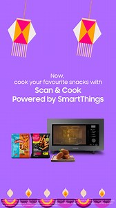 18K views · 65 reactions | Now, make this festive season, the snacking season with the all-new #Samsung Scan & Cook. Just scan your favourite pack of snack and send it to Samsung Microwave. Serve it sizzling hot. Easy! | Samsung | Facebook