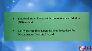 厦门大学 Lax-Wendroff Time Discretizations Procedure for Discontinuous Galerkin Meth