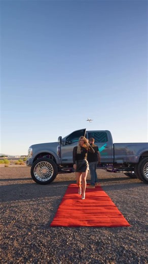 Lifted Rippers on Instagram: "Move over Hollywood. The real star just arrived. Who wore it better? #sema2025 Built by @lifted_rippers 🛻 @mariah_970 2025 Ford F450 4-17” @anylevellift 44x1650x30 @furytires MTII 30 “Seismic” dually @kg1forged @flogindustries front and rear bumpers @elevate_mfg fuel cell and step overlays @pulz_hitches @bamfled_offroad_lighting rock lights Video done by @creativecustomsfl @maineventemblems side emblems #ford #liftedtrucks #trucknation #dieselpower"