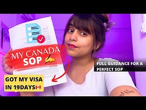 My Canada SOP | How to write a perfect SOP | Statement of Purpose | Manvi Gangwani