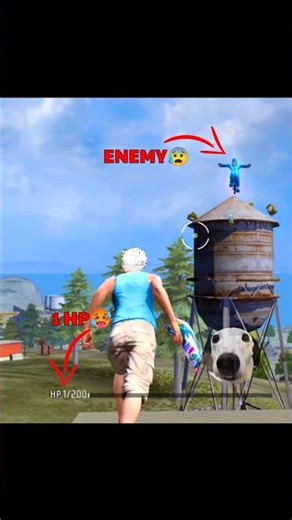 1 HP🥵 TIPS AND TRICKS FREE FIRE NEW HOUSE 🤣 #shorts #clgaming