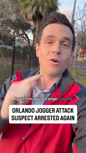 News 6 WKMG on Instagram: "The man accused of attacking a jogger near Orlando’s College Park earlier this year was rearrested on Monday, accused of violating the probation he received as his sentence in this case."