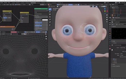 Blender 2.9创建3D角色动画完整制作工作流程视频教程 人人素材RRCG