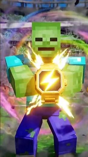 Herobrine Takes Down ZOMBIE in EPIC Minecraft Battle#shorts #minecraft #zombie #herobrine