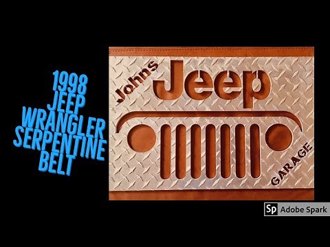 How to adjust the belt tension on a 1998 Jeep Wrangler 4.0L TJ Serpentine Belt