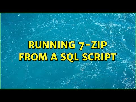 Running 7-zip from a SQL script (2 Solutions!!)