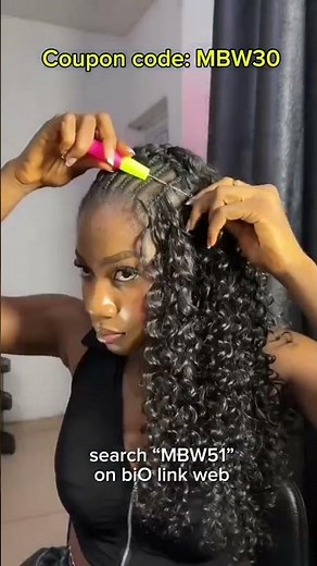 🤗Quick & Easy Crochet Braids Install with Water Wave Human Hair | Full Guide #mybraidedwig