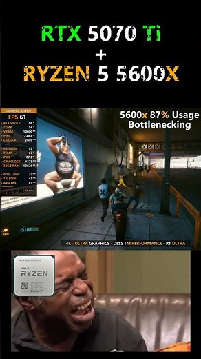 RTX 5070 Ti + Ryzen 5 5600x - Benchmark - Bottlenecking #rtx5070ti #5600x ##pcgaming #benchmark